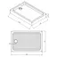 Душевой поддон Imprese 120x80x15 см прямоугольный,в комплекте с сифоном s0941280S белый - миниатюра 2