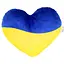 Игрушка мягконабивная Сердце МС 180402-03 желто-голубое - миниатюра 1