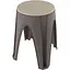 Табурет пластиковий Girotondo 35x35x45,5h, cіро-бежевий - мініатюра 1