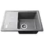 Гранітна мийка Mira MONTI 620х435 мм сірий для кухні стійка до подряпин безпечна для їжі - мініатюра 2