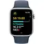 Смарт-часы Apple Watch SE 2 GPS 40mm Silver Aluminium Case with Storm Blue Sport Band M/L MRE23 - миниатюра 2