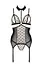 Корсет с открытой грудью Passion DOMINICA CORSet S/M beige пажи для чулок стринги - миниатюра 3