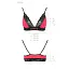 Эластичный топ с кружевом Passion TOP red-black L - миниатюра 3