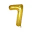 Шар воздушный фольгированный (102 см) Цифра 7 золото - миниатюра 1