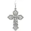 Срібний хрест Стерлінг 9 Розп'яття Христа. 34320 - мініатюра 1
