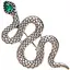 Брошь Змея женская брошь-булавка (158511416) - миниатюра 1