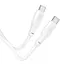 Кабель HOCO X93 Type-C to Type-C 100W, 2m, TPE, TPE connectors, White - мініатюра 4