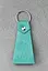 Жіночий шкіряний брелок бірюзовий - мініатюра 2