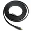 Кабель HDMI M-M, 1.5 м, V1.4, 4K 60Hz, плаский, чорний - мініатюра 1