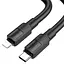 Кабель Hoco Type-C to Lightning Solid PD charging data cable X84 черный - миниатюра 1