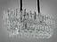 Эксклюзивная хрустальная люстра овальной формы на 8 ламп, хром. - миниатюра 3