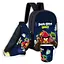 Набір дитячий Енгрі Бердс рюкзак 36х27см сумка-бананка, кружка з принтом для хлопчика (01640) - мініатюра 1