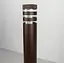 Видовжений світильник в коричневому корпусі для вулиці | Line F | Арт. 8021 80CM CF (стовп) - мініатюра 4
