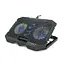Підставка під ноутбук IceCoorel K22, 10-17", 2*125мм+2*70мм 2600±10% RPM, корпус пластик+алюміній, 385x280x28mm, Black, Box, Q10 - мініатюра 3