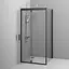 Душевая кабина Am. Pm Gem Square Pivot 90x90 см без поддона black W90UG-404-090BT, прозрачный, черный - миниатюра 4