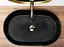 Умивальник Rea Nadia Stone Matt накладний REA-U8565, Чорний матовий - мініатюра 4