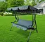 Садовые качели Garden Line VIP антрацит 170 x 110 x 153 см - миниатюра 2