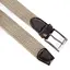 Ремень-резинка мужской JK-35007 (110 см) бежевый плетеный - миниатюра 2