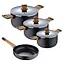 Набор посуды Bergner Earth black 7 предметов (BG-34630-BK) - миниатюра 1