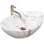 Умивальник Rea Wendy marmo накладний REA-U5053, Білий - мініатюра 1