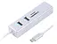 Адаптер Maxxter, Grey, USB Type-С (M)-2*USB 3.0 (F)/RJ-45(F) Gigabit Ethernet 1000 Mbps, microSD/TF card reader, метал (NECH-2P-SD-01) - мініатюра 2