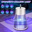 Лампа от комаров Electric shock BG-002 уничтожитель насекомых с аккумулятором 20-50 м² 12 часов работы зеленая - миниатюра 4
