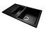 Кухонная мойка гранитная Miraggio LaPas black 786x489x203 00207907, Черный - миниатюра 1