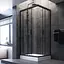 Душевая кабина Am.Pm Gem 100x80 см без поддона black matt W90UG-404-100280-BT, Черный матовый, Универсальная, прозрачная - миниатюра 3