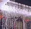 Гірлянда штора завіса Водоспад 3х3 м 280 LED велика лампа 3D (білий шнур, з перехідником) Білий - мініатюра 3