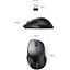 Мишка UGREEN 2.4GHz+Bluetooth MU101, бездротова, 4000dpi., 5кн., чорна - мініатюра 7