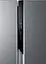Холодильник Haier SBS, 177,5x90,8x64,7, холод.отд.-337л, мороз.отд.-177л, 2дв., А++, NF, инв., дисплей, серебристый - миниатюра 3