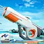 Водяний акумуляторний автомат Water Gun 8002C (600ml) with lithium battery White / Orange - мініатюра 5