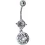 Серебряная серьга для пирсинга пупка Umax. 7048U - миниатюра 1