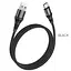 Кабель HOCO X50 USB to Type-C 3A, 1m, nylon, aluminum connectors, Black - мініатюра 3