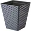 Горщик для квітів Form-Plastic Rattana квадро-40 41 л антрацит (3880-014) - мініатюра 1