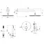 Душова система вбудована TOPAZ LOFT TLF 32205-H39-C змішувач з ручною та верхньою лійкою для ванної кімнати хром - мініатюра 3