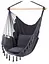 Підвісне крісло бразильський гамак BOHO 100 см + 2 шт подушки Dark Grey - мініатюра 2