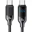 Кабель Usams SJ742 Type-C To Type-C 100W Digital Display Zinc Alloy Fast Charging Data CableHX Series 1.2 м Сірий - мініатюра 1