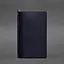 Кожаный блокнот (софт-бук) 8.0 на резинке синий краст - миниатюра 5