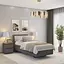 Ліжко односпальне MebelStar Б'янка Ламелі 90x200 см Антрацит/Аляска сірий (MBS-1430) - мініатюра 1