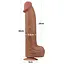 Фалоімітатор LoveToy Sliding-Skin Dual Layer Dong King Sized 36 см тілесний - мініатюра 21