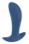 Стимулятор простаты Vibrating Butt Plug, 12 см синий - миниатюра 3