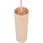 Охлаждающий матовый стакан 473 мл BPA-Free с трубочкой 21х6.5см Beije - миниатюра 1