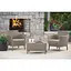 Комплект садових меблів Allibert Keter Salemo balcony set капучіно - пісок - мініатюра 4