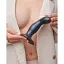 Насадка для страпону Strap-On-Me Dildo Plug Snaky Metallic Blue M діаметр 4 см  - мініатюра 6