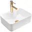 Умивальник Rea Kelly Mini накладний REA-U8196, Білий - мініатюра 1