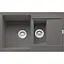 Кухонна мийка Franke Maris, фраграніт, прямокут., з крилом, 780х500х200мм, чаша-2, накладна, сірий камінь - мініатюра 1