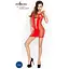 Бодістокінг Passion BS027 Red, сукня-сітка на бретелях, дуже відверта - мініатюра 2