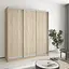 Шкаф-купе трехдверный MebelStar Комбо AL 3ДСП 190x60x240 см Дуб сонома (MBS-1734) - миниатюра 1