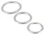 Набор эрекционных колец You2Toys Metallic Cock Ring Set 3 шт. серебристый - миниатюра 7